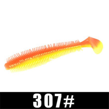 (120mm-9G-4PCS-021) Ftk Hedgehog Spikey Shad 90mm 120mm Vissen Zacht Kunstaas Zeekomkommer Peddel Grub