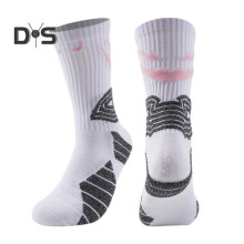 (Weiß, Rosa) Fußballsocken Rutschfeste Sportsocken für Jugendliche Herren Fußball Basketball Sportsocken