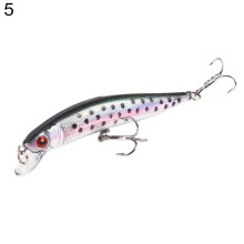 (5#) Puntos Sport 10cm Kunstmatige Vis Minnow Lokmiddel Zoetwater Zeevis Aas Tackle Met Haak