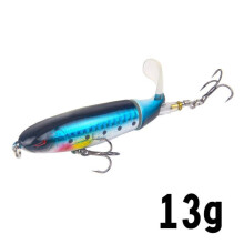 (blauw) 1 stuks vislokmiddel Whopper Popper Lokmiddel Topwater Drijvend Lokmiddel Hard Bait Lokmiddel
