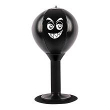 (nero, taglia unica) Sacco da boxe da tavolo per bambini, sacchi da boxe con ventosa, resistente, antistress,