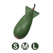 (groen, M) 1 stuk Karpervissen Raket Feeder Bom Dobber Lokmiddel Aas Houder Pellet Raketten Feeders