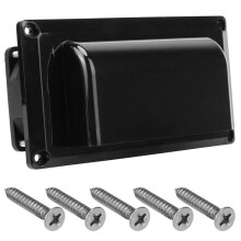 (zwart) Voor camper, aanhanger, camper, boot, marine, jacht, uitlaatventilator, caravan, zijluchtventilatie,