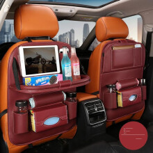 (rosso) Borsa portaoggetti per schienale sedile auto Borsa portaoggetti appesa Borsa portaoggetti multifunzionale