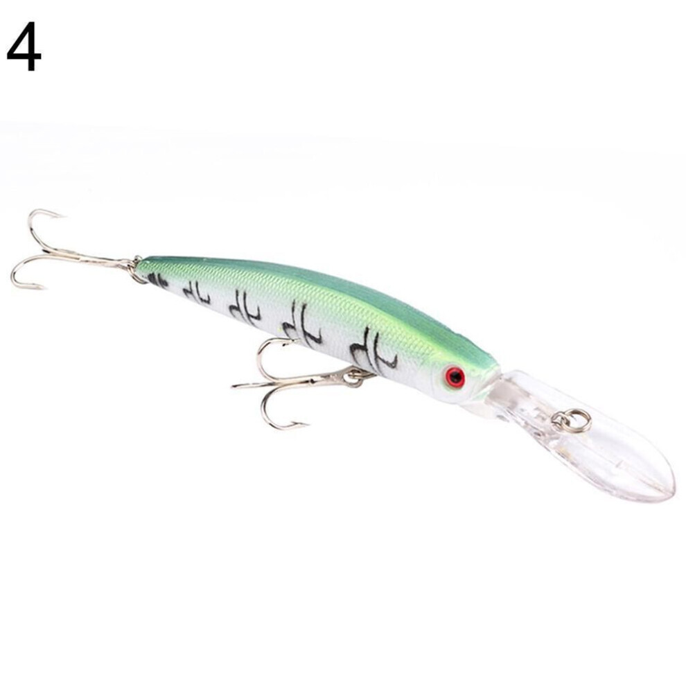 (#04) Puntos Sport 1 Pc 14.5cm Minnow Lure Crankbaits Hard Artificial Bait Hook Fishing Tackle Tool