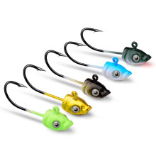 (7 g (5 piezas/paquete), multicolor) Anzuelo de cabeza de plomo para señuelo, anzuelo de cabeza de pez