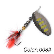 (rood, 85mm-008) Ftk Willow Spinner Lure 20g 14g 8g Koper Maat 3#-5# Met Dreg 2#-1/0# Lure