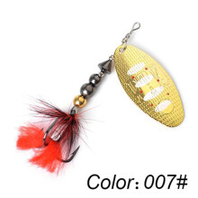 (rood, 87mm--007) Ftk Willow Spinner Lure 20g 14g 8g Koper Maat 3#-5# Met Dreg 2#-1/0# Lure