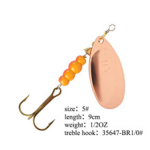 (13. 6) Fish King Spinner Bait 1pc Vislokmiddel Bas Hard Baits Lepel Met Dreghaak Tackle Hoge Kwaliteit