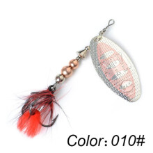 (rood, 85mm-010) Ftk Willow Spinner Lure 20g 14g 8g Koper Maat 3#-5# Met Dreg 2#-1/0# Lure