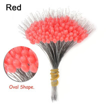 (rood, S) 300 stuks/partij Siliconen Space Bean Stopper 1.0-8.0# Professionele Visdobber Anti-strand