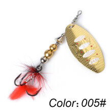 (rood, 87mm--005) Ftk Willow Spinner Lure 20g 14g 8g Koper Maat 3#-5# Met Dreg 2#-1/0# Lure