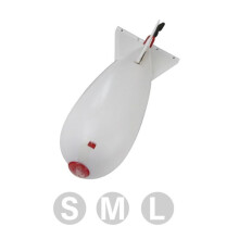 (wit, S) 1 stuk Karpervissen Raket Feeder Bom Dobber Kunstaas Houder Pellet Raketten Feeders