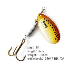 (13,6 g) Fish King Spinner Bait 1 st. Vislokmiddel Bas Hard Baits Lepel Met Dreghaak Tackle Hoge Kwaliteit