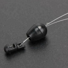 (zwart, S 20st) Quick Change Beads Set Terminal 20/50st Zwarte Connector Feeder Vissen