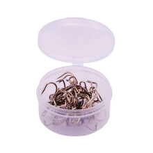 (220 stuks, zilver) 20 stuks/doos vishaken zwart/thee/zilver/rood 4 kleuren 2#-4#-6#-8#-10#