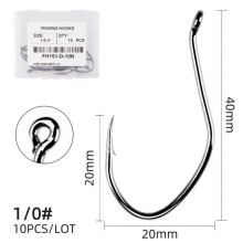 (1/0) Jig Vishaak Vliegvissersaccessoires Mustad Haken Zeehaak Vishaak Vishaken Vishaken met weerhaken