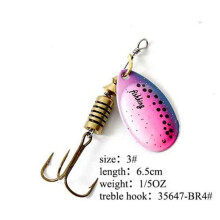 (6,1 g) Fish King Spinner Bait 1 st. Vislokmiddel Bas Hard Baits Lepel Met Dreghaak Tackle Hoge Kwaliteit