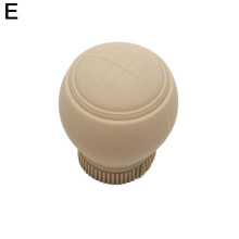 (Beige-5 versnelling A) Siliconen auto versnellingspookknop Siliconen hoes Beschermt stofdicht Antislip