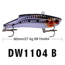 (2#) 9cm Lure Fake Bait Vib Lure Bait 27.4g Long Throw Submerged Iron Plate Fishing Gear