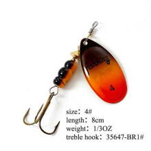 (9.6) Fish King Spinner Bait 1pc Vislokmiddel Bas Hard Baits Lepel Met Dreghaak Tackle Hoge Kwaliteit