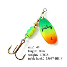 (9,6 g) Fish King Spinner Bait 1 st. Vislokmiddel Bas Hard Baits Lepel Met Dreghaak Tackle Hoge Kwaliteit