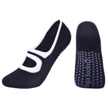 (zwart) 1 paar katoenen antislip sokken met moderne antislip grip balletsokken