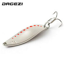 (zilver, 15g) Metalen Spinner Lepel Vislokmiddel Hard Baits Pailletten Noise Paillette Met Veer Dreg