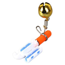(rood) Met bel, superhelder, waterdicht, op batterijen werkend, compact formaat, LED-lichtgevende visstok,
