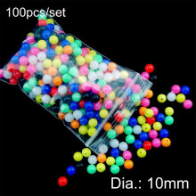(10mm) 100 stuks nieuwe PE plastic stoppers gemengde kleuren dobbers ballen viskruis kralen boor dubbele