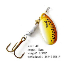 (9,6 g) Fish King Spinner Bait 1 st. Vislokmiddel Bas Hard Baits Lepel Met Dreghaak Tackle Hoge Kwaliteit