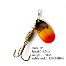 (6.1) Fish King Spinner Bait 1pc Vislokmiddel Bas Hard Baits Lepel Met Dreghaak Tackle Hoge Kwaliteit