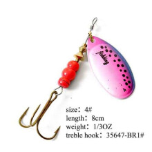 (9,6 g) Fish King Spinner Bait 1 st. Vislokmiddel Bas Hard Baits Lepel Met Dreghaak Tackle Hoge Kwaliteit