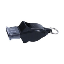(schwarz) Dolphin Schiedsrichterpfeife mit Lanyard Handschlaufe Aufbewahrungsbox Lauter Ton Tragbares