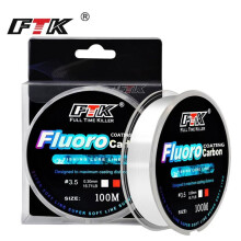(bianco, 0,30 mm-15,70 libbre) Lenza da pesca rivestita in fluorocarbonio da 300 m, lenza da pesca in