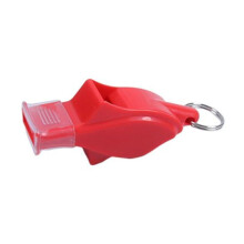 (rot) Dolphin Schiedsrichterpfeife mit Lanyard Handschlaufe Aufbewahrungsbox Lauter Ton Tragbares Outdoor-Training