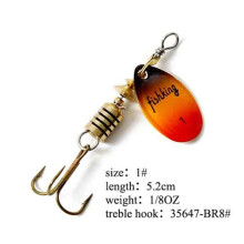 (3.2) Fish King Spinner Bait 1pc Vislokmiddel Bas Hard Baits Lepel Met Dreghaak Tackle Hoge Kwaliteit