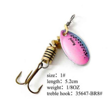 (3,2 g) Fish King Spinner Bait 1 st. Vislokmiddel Bas Hard Baits Lepel Met Dreghaak Tackle Hoge Kwaliteit