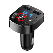 (Knoptype) Autolader Bluetooth 5.0 FM-zender Dubbele USB-lader 3.1a Snellader Auto Mp3-speler Autoradio