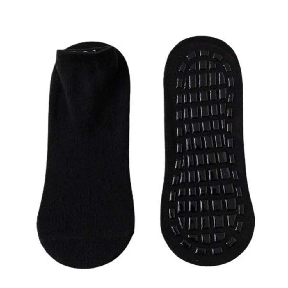 (noir) 1 Paire de chaussettes de yoga avec grip, en tissu fin et respirant, unisexe