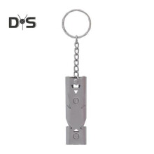 (Silber) Doppelrohr-Überlebenspfeife, 150 dB, hohe Dezibel, robuster Edelstahl, tragbar, für Reisen,