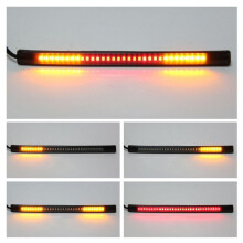 Luce LED flessibile per targa di moto, luce di stop, freno, indicatore di direzione