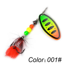(rood, 78mm--001) Ftk Willow Spinner Lure 20g 14g 8g Koper Maat 3#-5# Met Dreg 2#-1/0# Lure