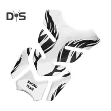 (weiß) Universeller 3D-Motorrad-Tankaufkleber, selbstklebend, starke Klebrigkeit, wasserdicht, einfach