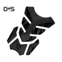 (black) Universal 3D Motorcycle Gas Tank Sticker Self Adhesive Strong Stickiness Waterproof Easy To Apply Fuel Tank Protector Decal