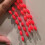 (L Rood) Float Oval Stopper Foam Space Bean String Type Visvlotter Vislijn Stopper Seven Star Float 1