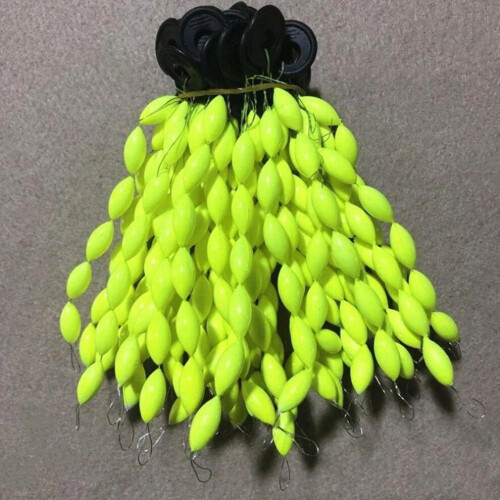 (L Rood) Float Oval Stopper Foam Space Bean String Type Visvlotter Vislijn Stopper Seven Star Float 2