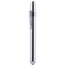 (Silber) Tragbare medizinische Erste-Hilfe-LED-Stiftlampe Taschenlampe mit Pupillenmesser