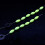 (M Groen) Float Oval Stopper Foam Space Bean String Type Visvlotter Vislijn Stopper Seven Star Float 2