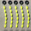 (S Groen) Float Oval Stopper Foam Space Bean String Type Visvlotter Vislijn Stopper Seven Star Float 1